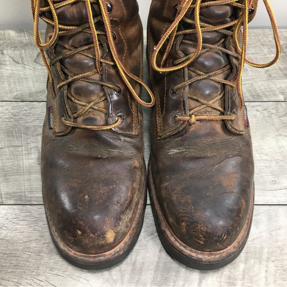 Red Wing Shoes #4420 LoggerMax Steel Toe Waterproof Leather Work Men’s Boots 11 - Picture 5 of 11